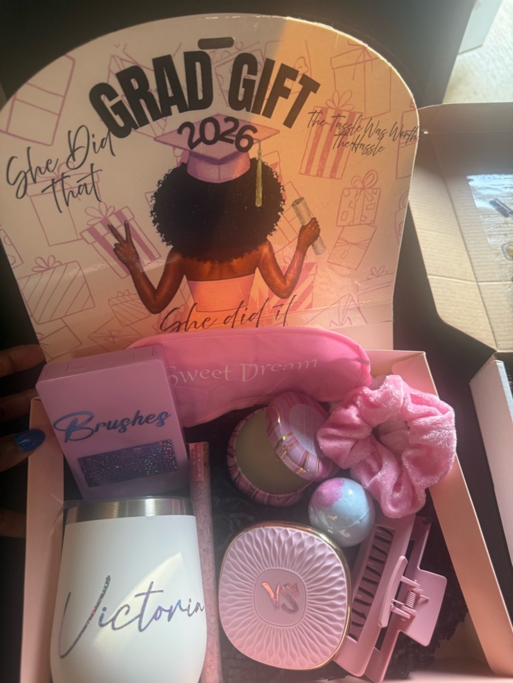 Personalized  Pink Bath & Body Gift Set - Sweet Dream Spa Kit